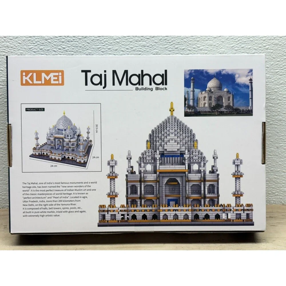 KLMEI Taj Mahal 3950pcs Building Block Set No 8004 New Sealed